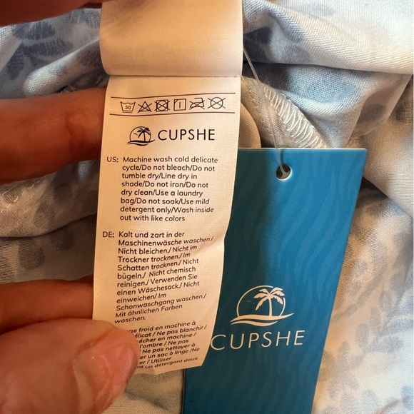 Cupshe Sleeveless Halter Midi Dress Cutout Details and Ruffle Hem Size Large - Picture 7 of 10